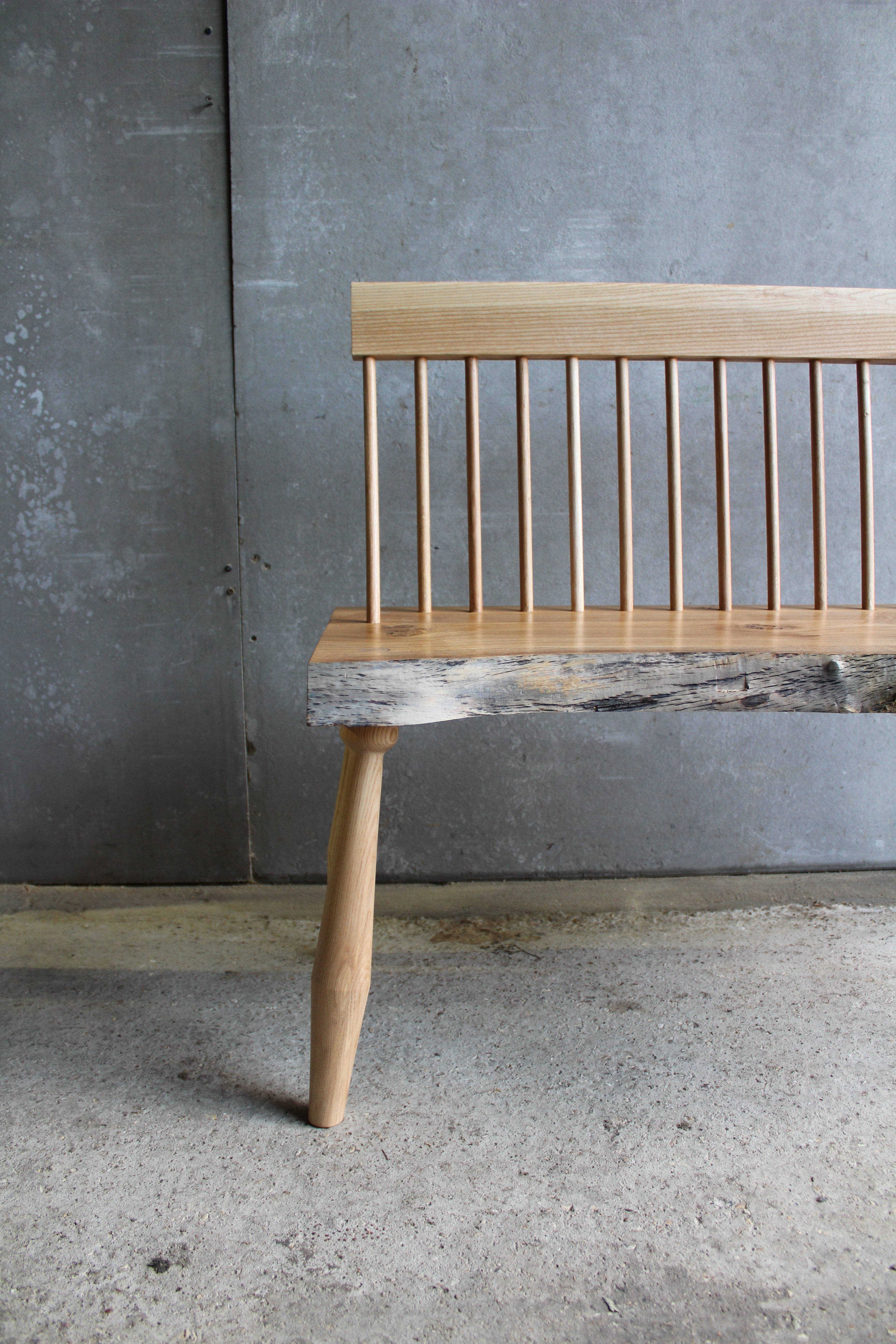 Burr Oak and Ash Bench
